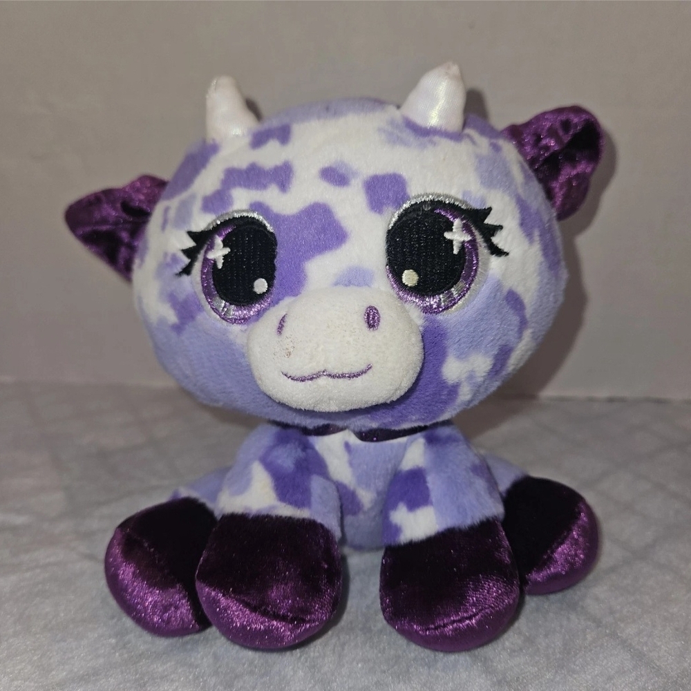 GUND P.Lushes Plushes Pets Dolly Holstein Purple Cow Plush Stuffed Animal Toy 6"